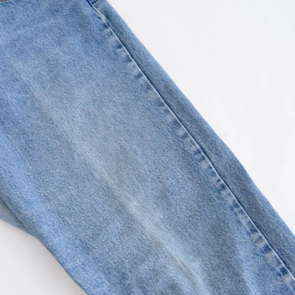 Vintage 90S DKNY Faded Mid wash Straight Leg Denim Jeans Size 14 - Picture 7 of 11